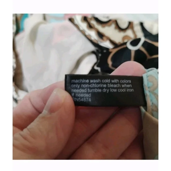 The Limited Red and Blue Paisley Blouse - Picture 8 of 12